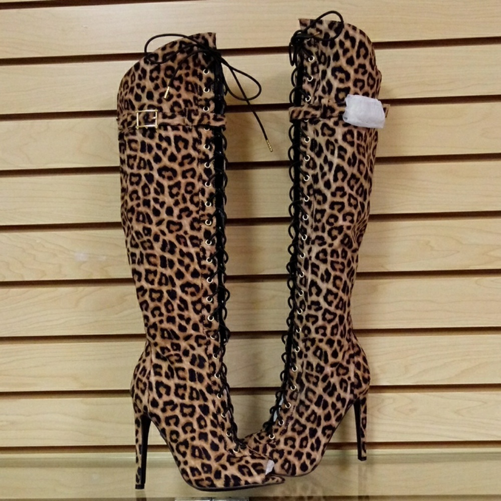 Lace-up Knee Boots NEW